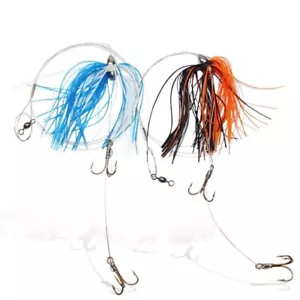 2 x Wire Live Bait Rigs Trolling Baits In Size 4# Aus Seller Salmon Tailor - Picture 1 of 4