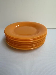 "JUEGO DE 12 PLATOS DE ALMUERZO ARCOROC FRANCE 7,75"" DIÁMETRO COLOR AMARILLO MANDARINA" - Imagen 1 de 16