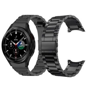 Correa para reloj Samsung Galaxy 4/5/5 Pro 44/40 mm correa de acero inoxidable de lujo - Imagen 1 de 16