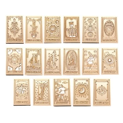 Cabeça de selo com padrão temático de tarô para cartão de convites de envelope de selo - Imagem 1 de 4