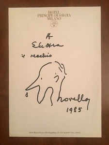 Foglio autografo di Giuseppe Novello - Picture 1 of 1
