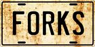 FORKS Kitchen, Restaurant or Food Truck Concession - Weathered License plate 