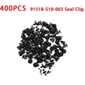 400 Pcs Hood Seal Retaining Clip Plastic Retainer For Honda 91518-S10-003 NEW - Picture 1 of 6