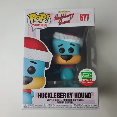 Funko POP Huckleberry Hound w/ Santa's Hat Cyber Monday Limited Shop Exclusive  - Image 1 of 4