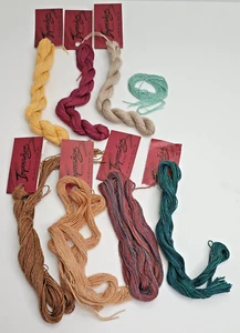 Impressions by Caron Silk & Wool Thread Needlepoint Cross Stitch Lot of 7 - Picture 1 of 5