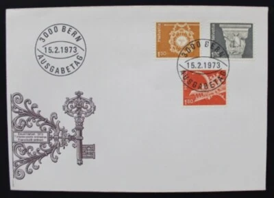 SC80 SWITZERLAND 1973 FDC Definitive issue  Architecture and art - Image 1 of 2