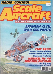 Radio Control Scale Aircraft Magazine - Apr/May 1992 - Heinkel HE.46 F/S Plans - Foto 1 di 8