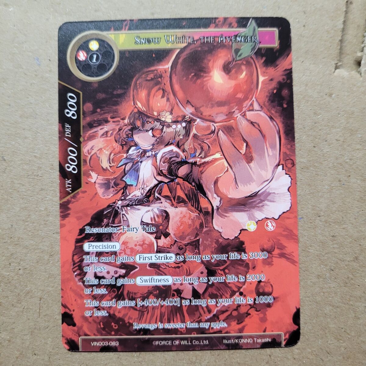 Force of Will TCG Rare Individual Collectible Card Game Force of Will TCG Rare Individual Collectible Card Game