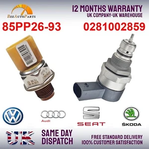 for AUDI VW SEAT 2.0 3.0 TDI FUEL RAIL HIGH PRESSURE RELIEF LIMITER VALVE SENSOR - Picture 1 of 4
