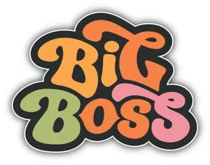 "Big Boss Slogan Auto Stoßstange Aufkleber Aufkleber - ""GRÖSSEN""" - Bild 1 von 1