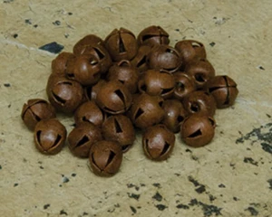Rusty Jingle Bells 6mm, Set of 48, Craft Supplies, Rust Look Bells, 1/4 Inch - Picture 1 of 1