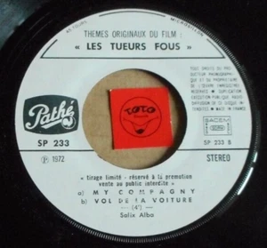 SALIX ALBA - THEMES ORIGINAUX FU FILM "LES TUEURS FOUS" - RARE PROMO STEREO - Picture 1 of 2