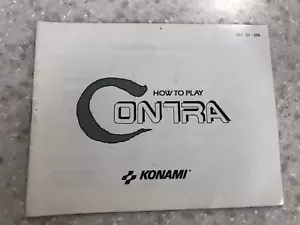MANUAL DE INSTRUCCIONES CONTRA ORIGINAL LIBRO DE JUEGOS NINTENDO NES HQ - Imagen 1 de 1