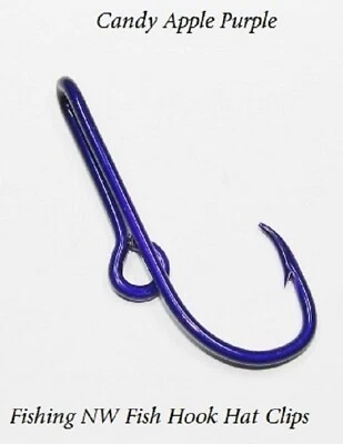 Caramelo Manzana Color Púrpura Garra de Águila Gancho de Pez Sombrero Clip/Pin Foto 1 de 4