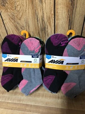 20 Pairs Avia Women's Performance No Show Socks Size L(4-10) New - Image 1 of 4