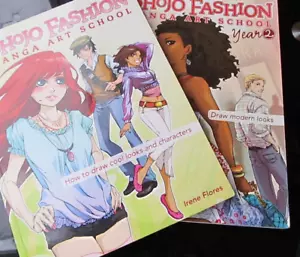 Shojo Fashion Manga Kunst Schuljahr eins und zwei. Paar Konvolut 2 Bücher - Bild 1 von 9