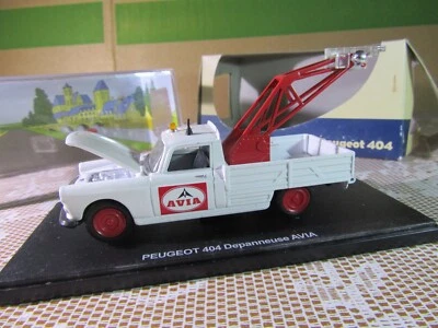 825Z Eligor Peugeot 404 Dépanneuse Pick-Up Avia 1964 Blanc 1:43 + Boite - Photo 1/4