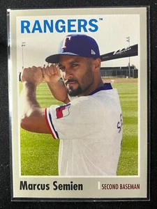 Marcus Semien 2024 Topps Archives #165 Texas Rangers 1970 Design Variation - Picture 1 of 2