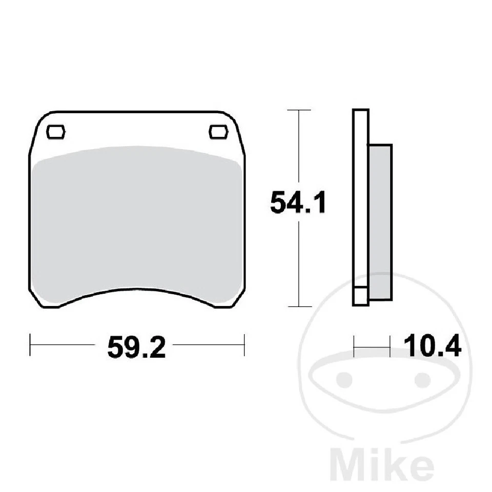 PASTIGLIE FRENO STANDARD TRW MCB99 TRIUMPH 750 T140 Bonneville 1977-1977 Foto 1 de 1
