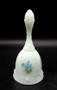 Handgefertigte Fenton blaue Satin Blumen Glocke - Bild 1 von 8