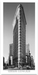 FLATIRON Building New York - Silberman 21x50 Kunstdruck Poster Plakat Bild  NEU - Bild 1 von 1