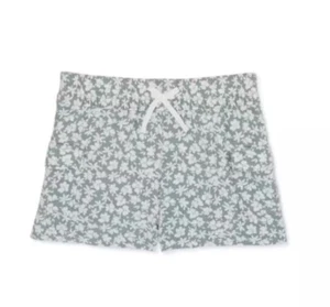 Wonder Nation Girls Pull-On Shorts Green Floral Size XL 14-16 Plus NWT - Picture 1 of 4