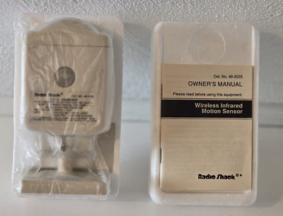 Radio Shack Wireless Infrared Motion Sensor Unit #49-2025 NOS NEW - Image 1 of 4