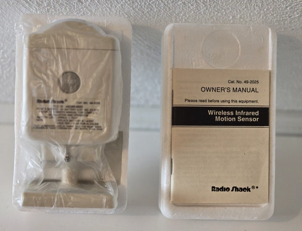 Radio Shack Wireless Infrared Motion Sensor Unit #49-2025 NOS NEW - Image 1 of 4