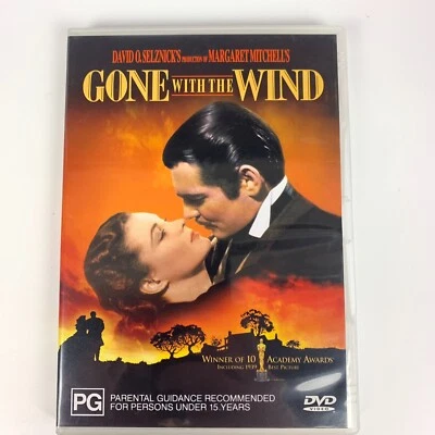 Gone With The Wind (DVD, 1939)  Vivien Leigh, Clark Gable Region 4 - image 1 of 3