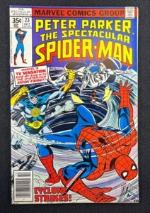 The Spectacular Spider-Man (1976) #23 NM- (9.2) Moon Knight & Cyclone App - Picture 1 of 2