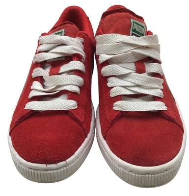 Zapatillas clásicas rojas de gamuza Puma talla 5C para niños Foto 1 de 4