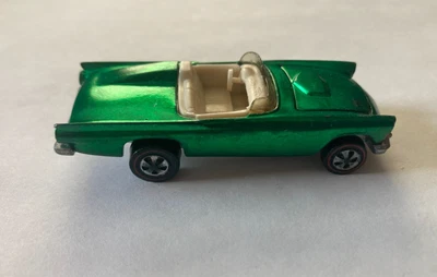 1969 Hot Wheels Redline Classic '57 'Bird T-Bird EUA Verde com Interior Claro - Imagem 1 de 4