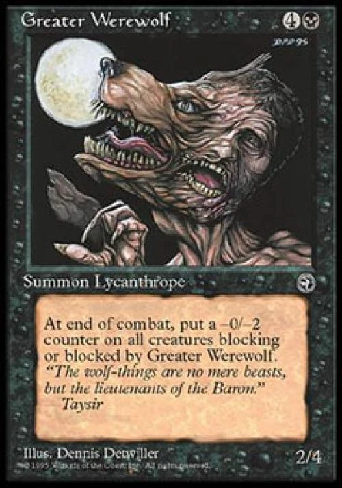 Greater Werewolf - Medium Play MTG Homelands - Image 1 of 1