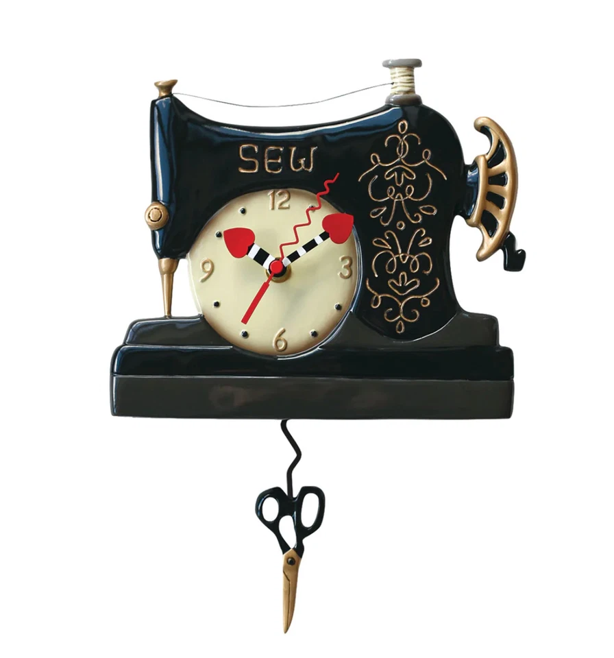 Allen Designs Vintage Stitch Clock Standard Wall Clock - Image 1 of 1