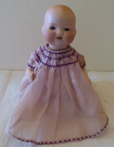 Adorable 8” Antique German Dream Baby AM 351 Armand Marseille in antique dress - Picture 1 of 11