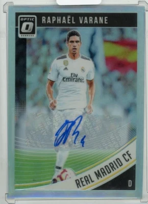 2018-19 PANINI Donruss Optic Raphael Varane Autographs #30 Real Madrid CF - Image 1 of 2