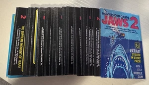 1978 Topps JAWS 2 Movie Trading cards - Complete Set 59 cards 11 Stickers EX - Picture 1 of 7