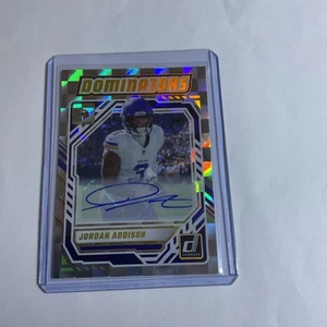 2025 Donruss Football Jordan Addison Auto Dominators /49 Vikings  - Bild 1 von 2