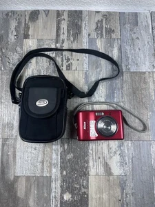 Nikon COOLPIX L18 8MP Digital Camera with 3x Optical Zoom Ruby Red Camera - Picture 1 of 11
