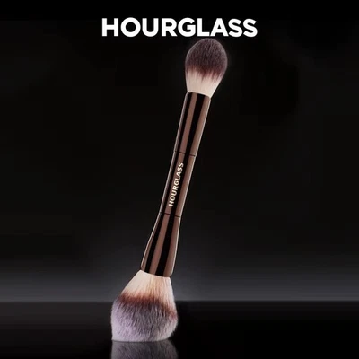 BRANDED Hourglass No.18 Veil Powder brush – Dual-Ended Soft Fiber face makeup Brush