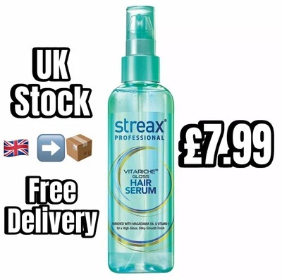 Streax Professional Vitariche Gloss Hair Serum - 115ml (Pack of 1) UK STOCK
