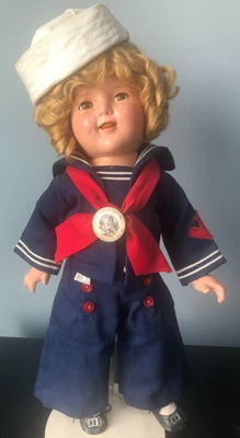 Ideal Shirley Temple Composition 18" Doll "Captain January" - Image 1 of 4