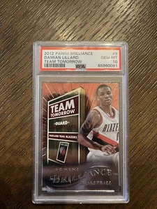2012 Panini Brilliance Damian Lillard Team Tomorrow Rookie RC #9 PSA 10 - Picture 1 of 2