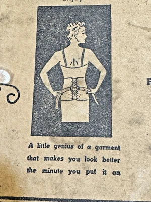 Quack Nulife Munter’s Health Belt Corset Style 977 Sz 28 w Box Medical Posture - Image 1 of 4