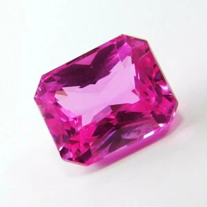 Piedra preciosa suelta de turmalina rosa preciosa natural corte esmeralda de 10,75 quilates CERTIFICADA - Imagen 1 de 8