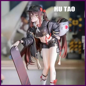 23cm Anime Genshin Impact Figuren Hu Tao Action Figuren Skateboarding Trendy - Bild 1 von 17
