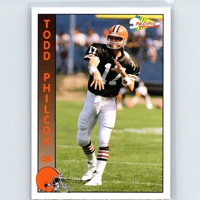 1992 Pacific - Todd Philcox #379 (RC) - Cleveland Browns - Image 1 of 2