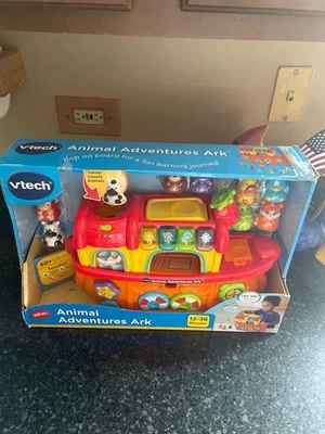 Rare VTech Animal Adventures Ark Learning Toy Figures Lights Sound MIB New 2017 - Image 1 of 4