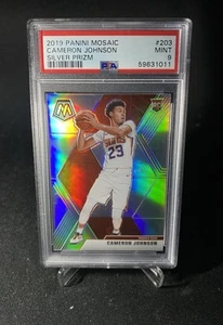 2019-20 Mosaic Cameron Johnson Silver Prizm Rookie #203 Suns RC PSA 9 MINT - Imagen 1 de 2