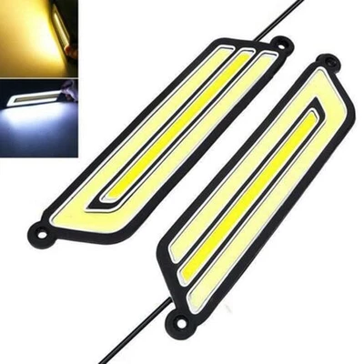 High Quality Strip Light Bumper Dual LED Replacement White Amber Lamp 2pcs - Image 1 of 4